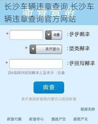 长沙车辆违章查询,长沙车辆违章查询官方网站