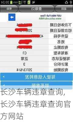 长沙车辆违章查询,长沙车辆违章查询官方网站