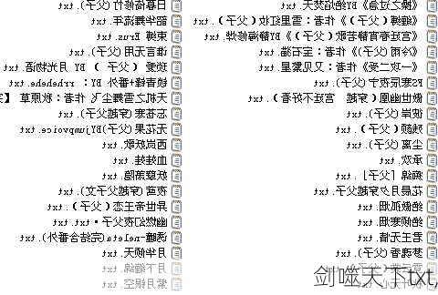 剑噬天下txt,