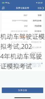 机动车驾驶证模拟考试,2024年机动车驾驶证模拟考试