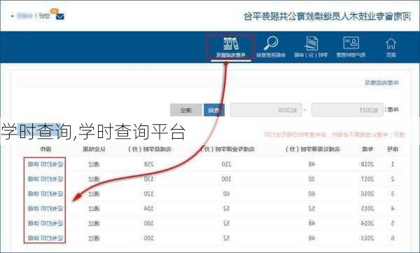 学时查询,学时查询平台