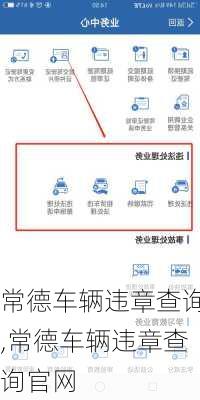 常德车辆违章查询,常德车辆违章查询官网