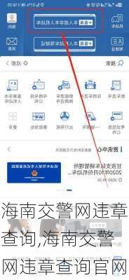 海南交警网违章查询,海南交警网违章查询官网