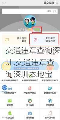 交通违章查询深圳,交通违章查询深圳本地宝