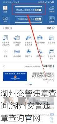 湖州交警违章查询,湖州交警违章查询官网