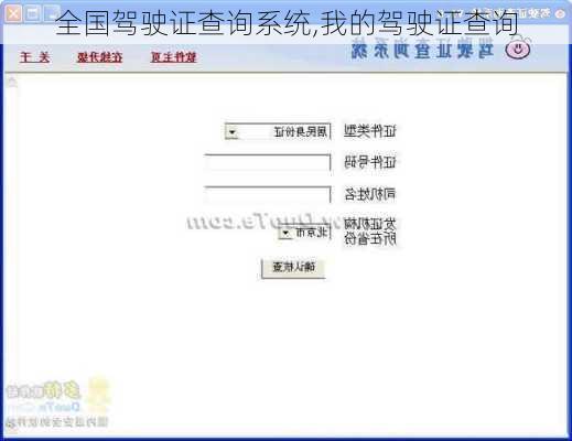 全国驾驶证查询系统,我的驾驶证查询