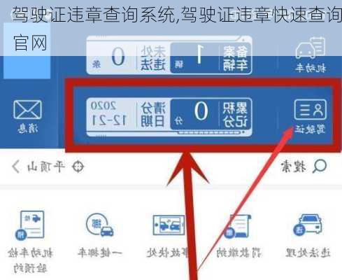 驾驶证违章查询系统,驾驶证违章快速查询官网