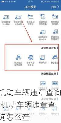 机动车辆违章查询,机动车辆违章查询怎么查