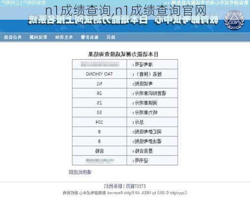 n1成绩查询,n1成绩查询官网