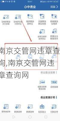 南京交管网违章查询,南京交管网违章查询网