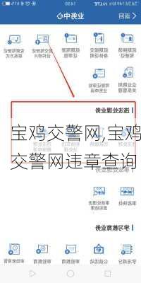 宝鸡交警网,宝鸡交警网违章查询