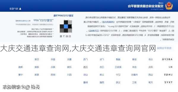 大庆交通违章查询网,大庆交通违章查询网官网