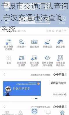 宁波市交通违法查询,宁波交通违法查询系统