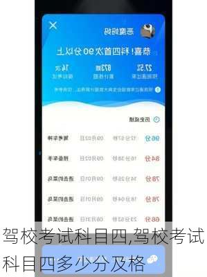 驾校考试科目四,驾校考试科目四多少分及格