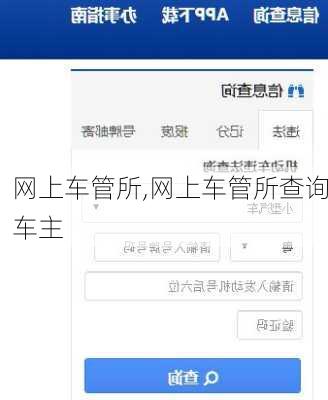 网上车管所,网上车管所查询车主