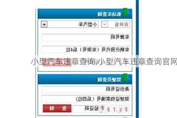 小型汽车违章查询,小型汽车违章查询官网