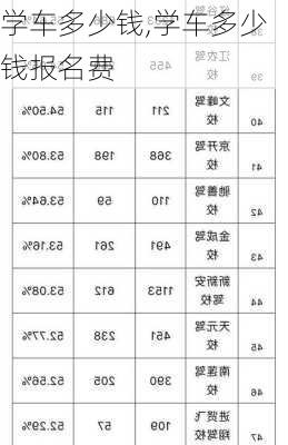 学车多少钱,学车多少钱报名费