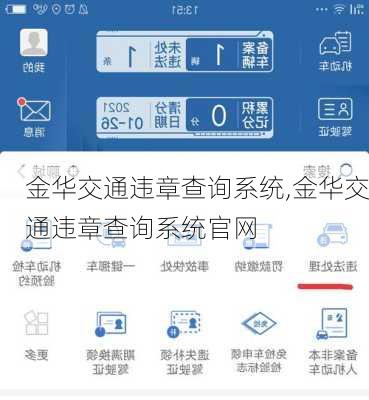 金华交通违章查询系统,金华交通违章查询系统官网