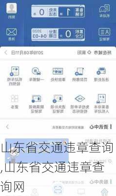 山东省交通违章查询,山东省交通违章查询网