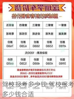 驾校报考多少钱,驾校报考多少钱合适